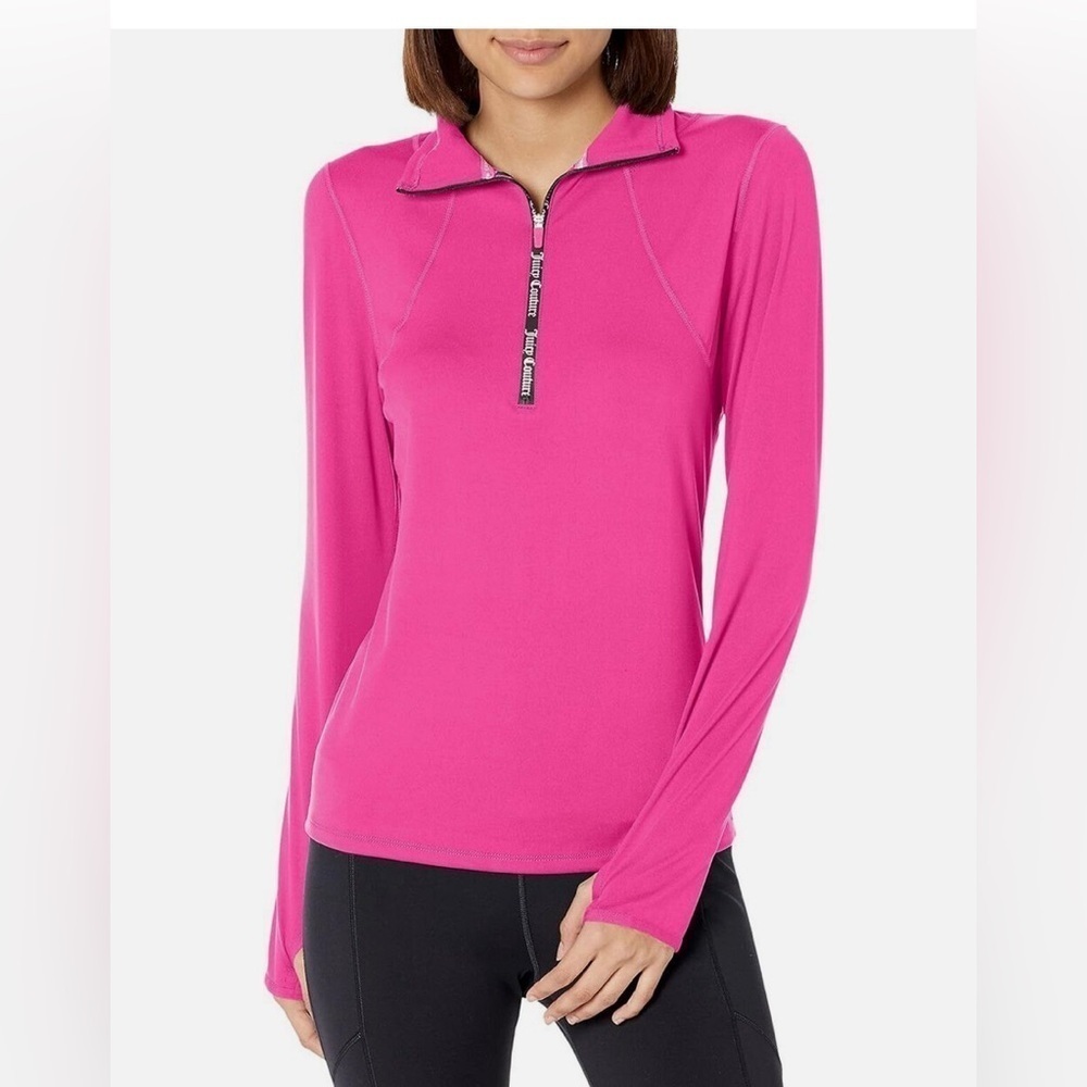 Y2K millennial Juicy Couture Half Zip Top size medium